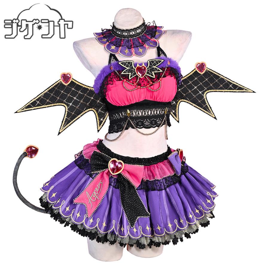 ラブライブ！紅葉編 黒澤 ダイヤ コスプレ衣装 高級感フルセット 新品 ラブライブ！サンシャイン!! 黒澤ダイヤ 小悪魔編 覚醒後 コスプレ衣装