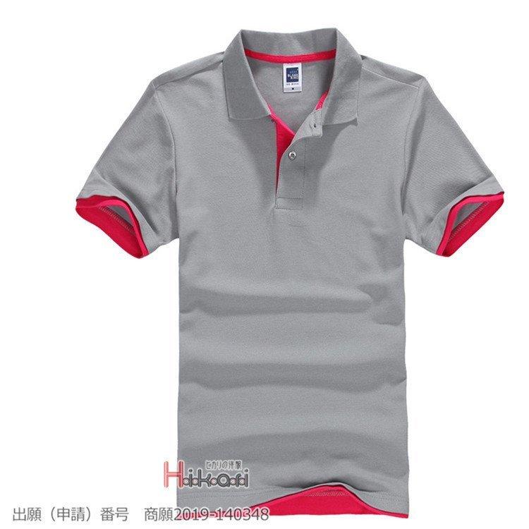 ポロシャツ 半袖 メンズ スポーツ ゴルフ 半袖ポロシャツ ビズポロ イベント ユニフォーム カラー配色 父の日 有名人芸能人