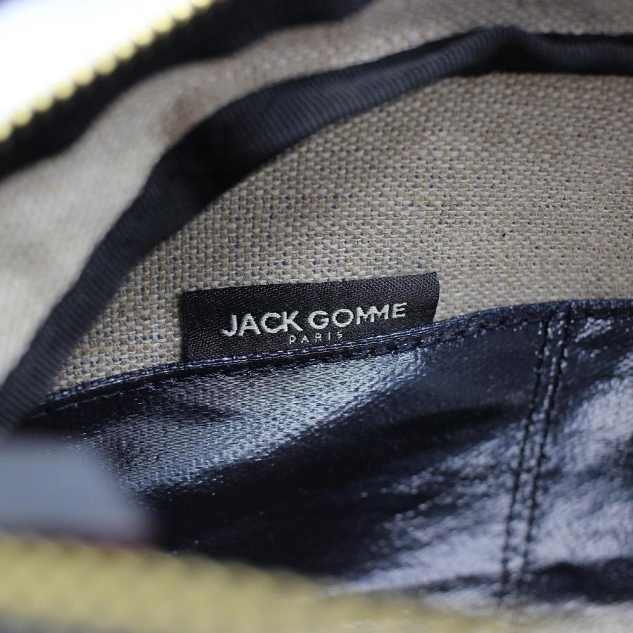 ジャックゴム　Jack Gomme　ショルダーバッグ　1820 LEBOWL　ルボール　Deep　ネイビー　LINシリーズ　軽量　天然リネン撥水コーティング素材　ハンドバッグの画像