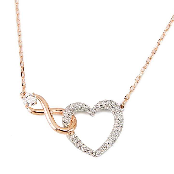 SWAROVSKI　スワロフスキー　5518865　ネックレス　5498966　INFINITY HEART　インフィニティ　ハート　ペンダント　ローズゴールドトーン・コーティング｜excel-bunch-yshop｜02