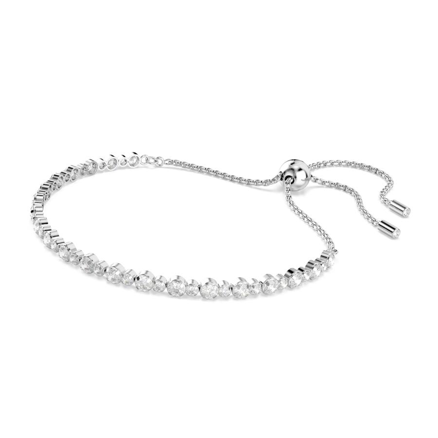 スワロフスキー　SWAROVSKI　ブレスレット　5677813　Matrix Tennis　マトリックス　テニス　ロジウムシルバー　ミックス　ラウンドカット_1