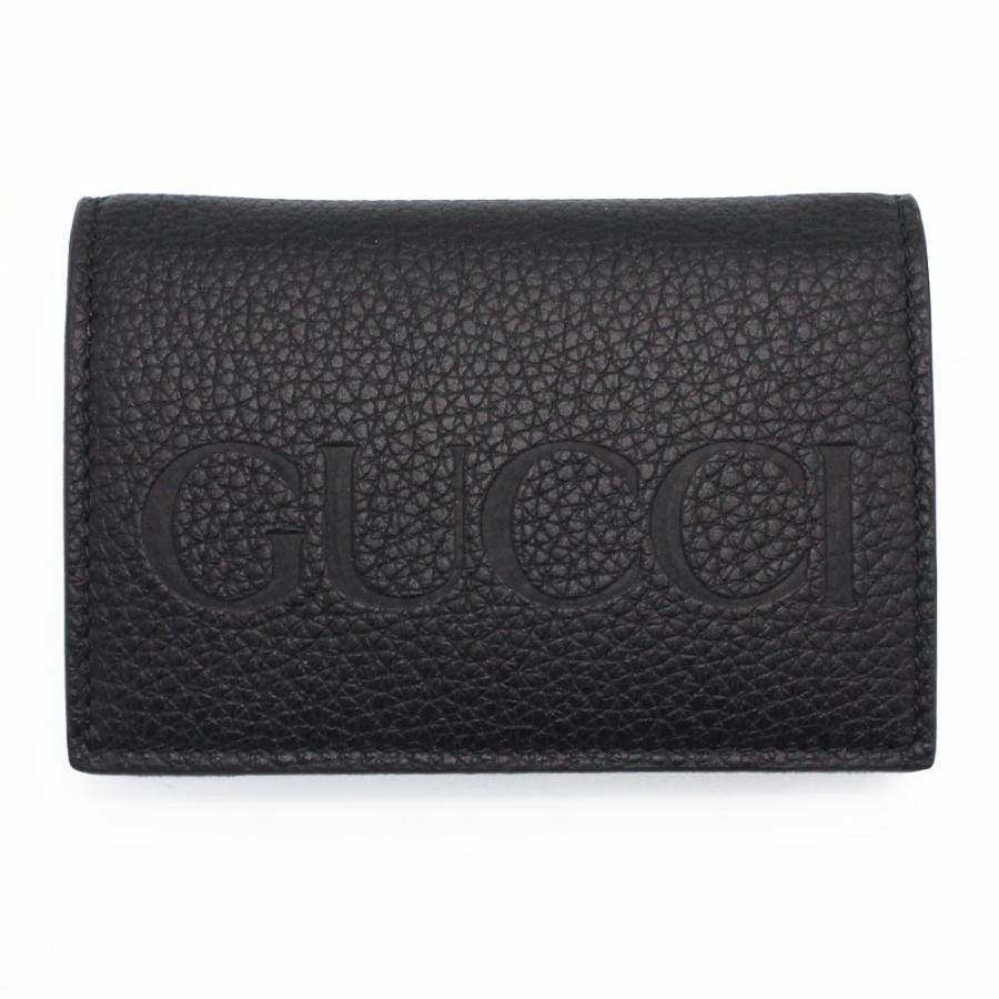 GUCCI（グッチ） カードケース 739389 0AAAZ 1199 ブラック 内面ブルー