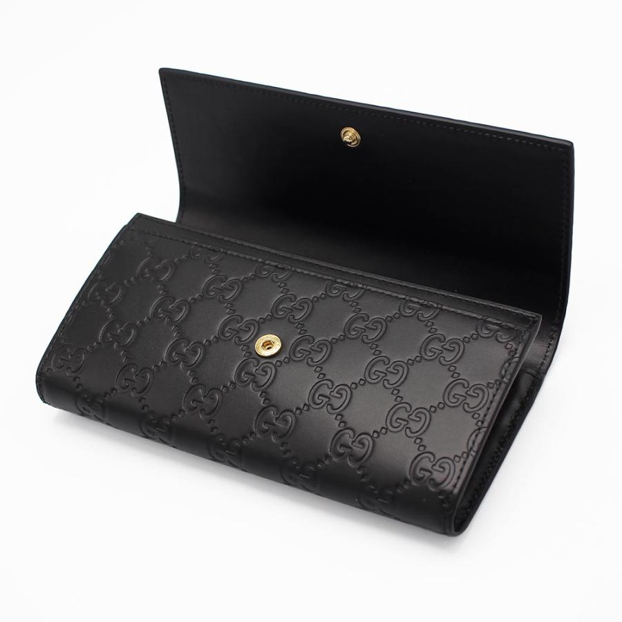 グッチ　GUCCI　長財布　二つ折り　レザー　ウォレット　シマ　gg柄　黒 GUCCI グッチ 長財布 レディース スクリプト ジップアラウンド