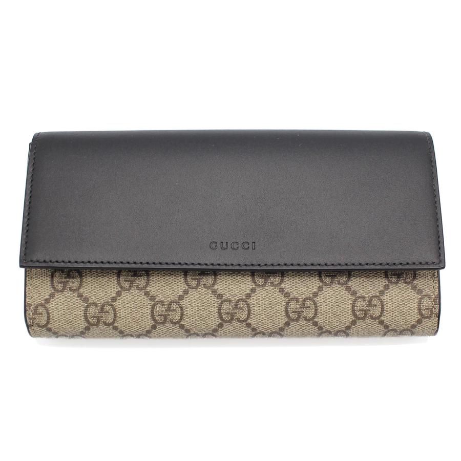 GUCCI GGロゴ 長財布 黒/ベージュ GUCCI（グッチ） 長財布 779785 KHNKG 9769 ブラック ベージュ GG