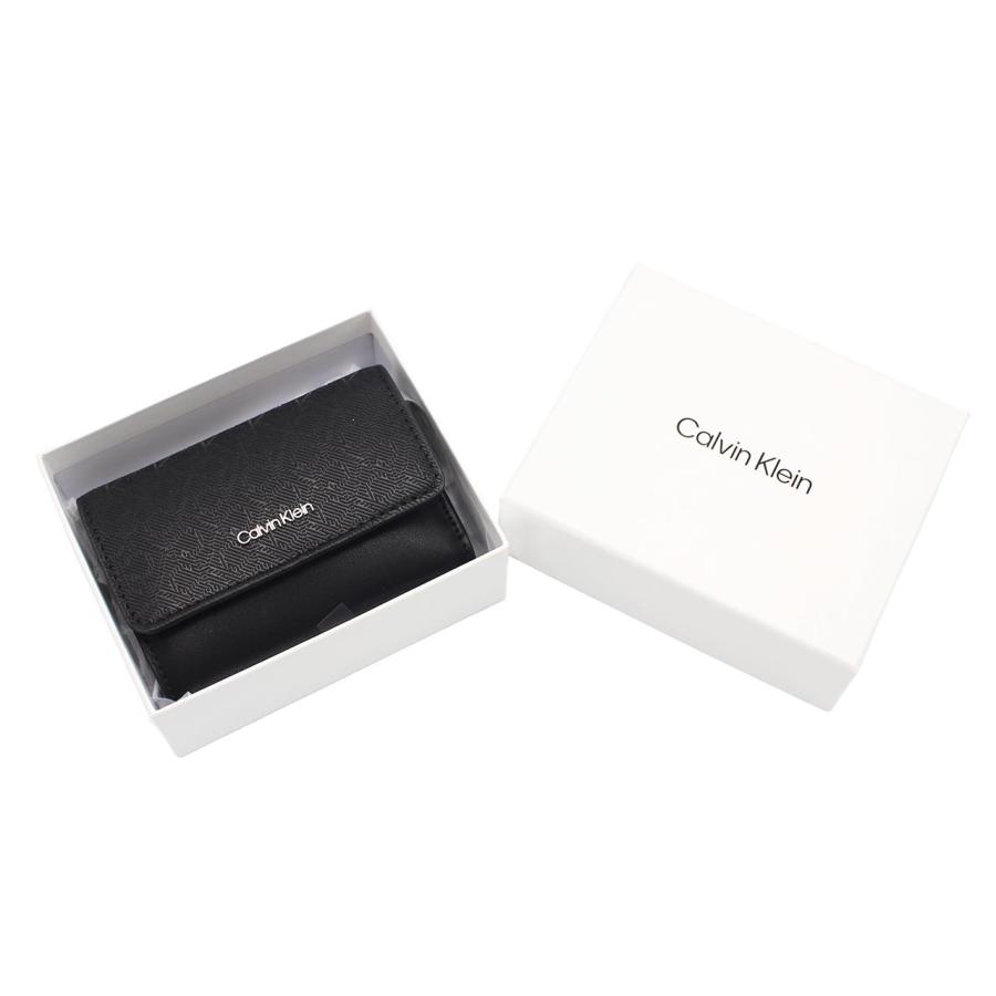 カルバンクライン 三つ折り財布 LV04F1038G ブラック PUレザー Calvin Klein カルバンクライン Calvin Klein 三つ折り財布