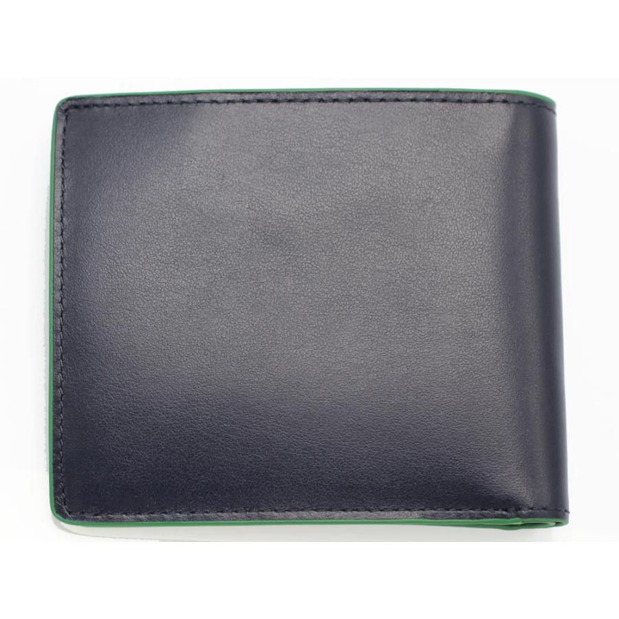 新品 ポールスミス レザー 二つ折り財布 牛革 ダークグリーン 定価29700円 PS Paul Smith Smith ピーエス ポールスミス M2A-7395-KPERPS 二