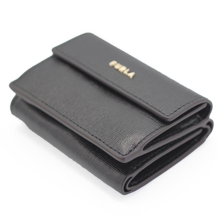 フルラ　FURLA　三つ折り財布　PCZ0UNO B3000　ブラック　レザー　BABYLON S COMPACT WALLET TRIFOLD　バビロン　S コンパクト　トリフォード　ミニ財布｜excel-bunch-yshop｜03