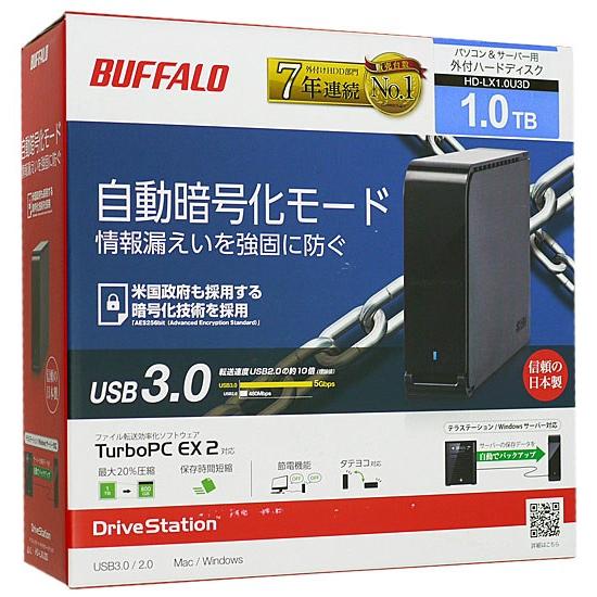 BUFFALO バッファロー 外付HDD USB3.0対応 1TB HD-LX1.0U3D | BUFFALO | 01