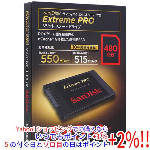 新古品 正常表示 SSD480GB 2.5インチ(B2355) SanDisk（サンディスク） 【新品(箱きず・やぶれ)】 SANDISK 2.5インチ