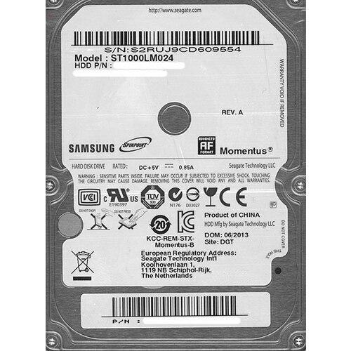 Samsung サムソン ST1000LM024（2.5インチ HDD 1TB） SAMSUNG（サムスン） 爆買Samsung製 ノート用HDD 2.5inch ST1000LM024