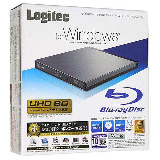 Logitec ポータブル Blu-rayドライブ LBD-PUD6U3LGY ロジテック Logitec ポータブルBlu-rayドライブ LBD-PUD6U3LGY