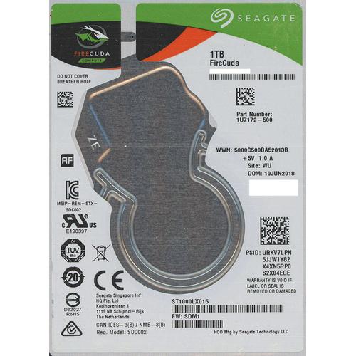 Seagate（シーゲイト） 爆買SEAGATE製HDD ST1000LX015 1TB 7mm