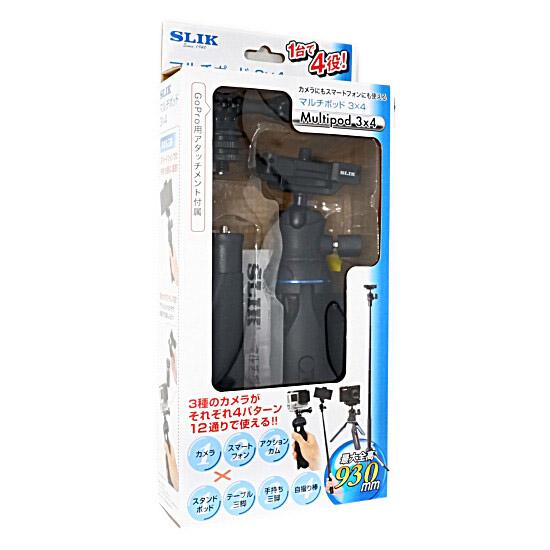 SLIK 多機能三脚/一脚 マルチポッド3X4 [管理:1000013255 SLIK 多機能三脚/一脚 マルチポッド3X4 [管理:1000013255