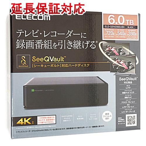 ELECOM エレコム 外付ハードディスク ELD-QEN2060UBK ブラック 6TB 