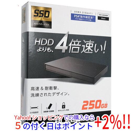 ELECOM 豊富な品 エレコム 外付けポータブルSSD ブラック 売り切れ必至！ ESD-EJ0120GBK 120GB