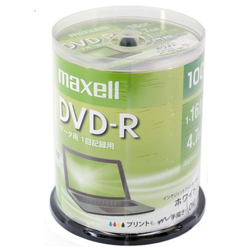 maxell（マクセル） データ用DVD-R DR47PWE.100SP DVD-R 16倍速 100枚 