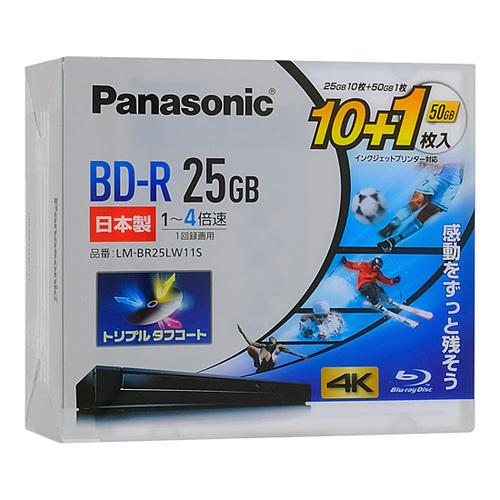 Panasonic 録画用4倍速 BD-R 11枚組 LM-BR25LW11S [管理:1000023612  