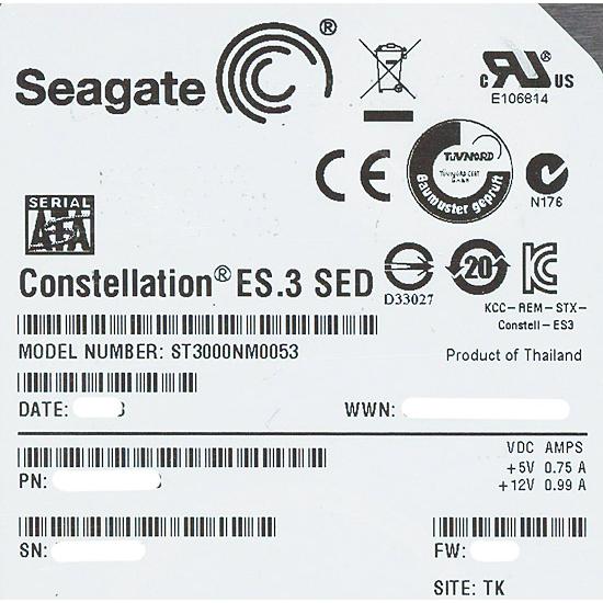 Seagate SEAGATE製HDD ST3000NM0053 3TB SATA600 7200 [管理 Seagate SEAGATE製HDD ST3000NM0053 3TB SATA600 7200 [管理