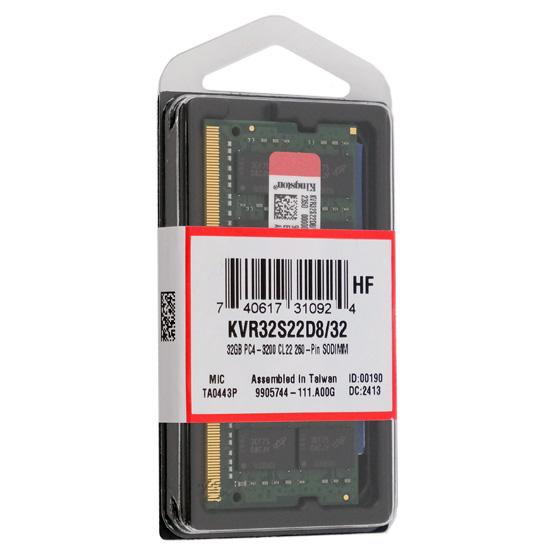 Kingston Kingston製 KVR32S22D8/32 SODIMM DDR4 PC4-25600 32GB [管理 