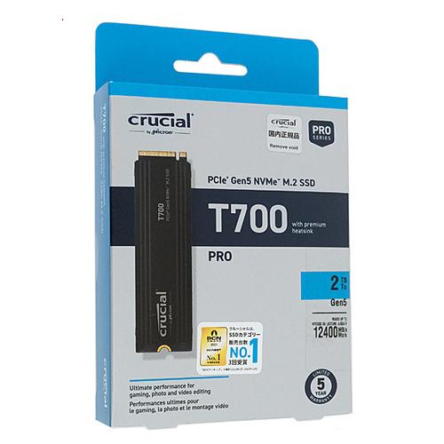 crucial（クルーシャル） 内蔵型 M.2 SSD T700 CT2000T700SSD5JP 2TB