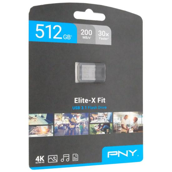 PNY　USBフラッシュドライブ Elite-X Fit P-FDI512EXFIT-GE　512GB Amazon.com: PNY 512GB Elite-X Fit USB 3.1 Flash Drive