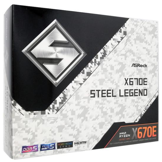 新品訳あり(箱きず・やぶれ)】 ASRock製 ATXマザーボード X670E Steel