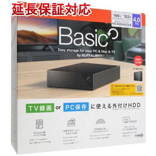 BUFFALO バッファロー USB3.2(Gen1)対応 外付けHDD HD-SGDA4U3-B BUFFALO バッファロー USB3.2(Gen1)対応 外付けHDD HD-SGDA4U3-B