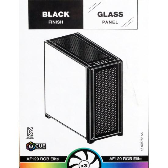 【新品(開封のみ・箱きず・やぶれ)】 Corsair製　PCケース iCUE 5000D RGB Airflow CC-9011242-WW　ブラック CORSAIR 【新品(開封のみ・箱きず・やぶれ)】 Corsair製 PC