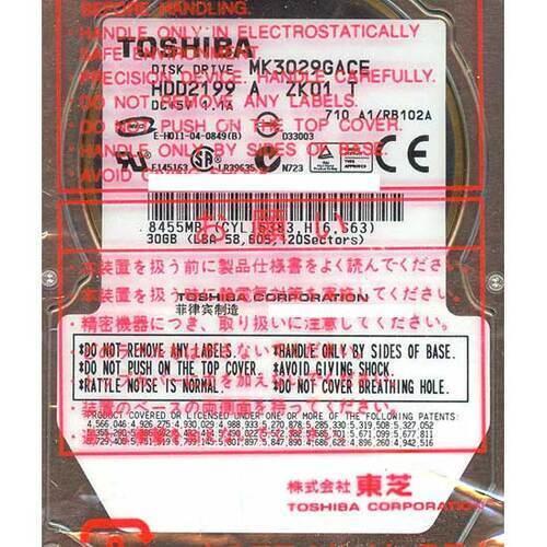 TOSHIBA（東芝） 爆買 ノート用HDD 2.5inch MK3029GACE 30GB 9.5mm