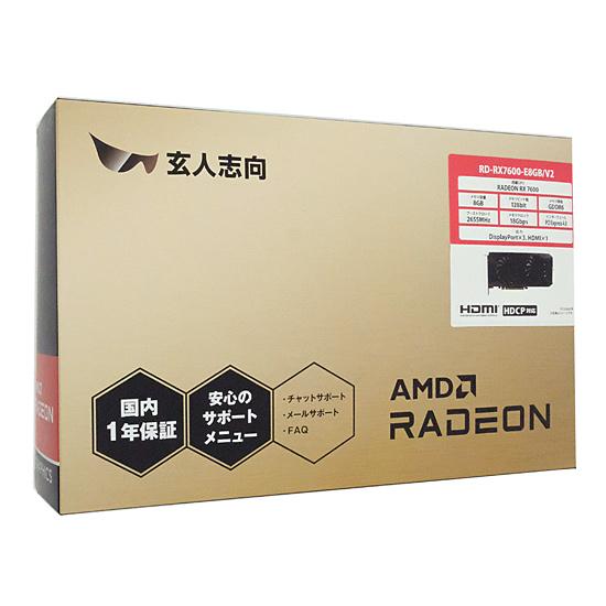 玄人志向 玄人志向グラボ RD-RX7600-E8GB/V2 PCIExp 8GB [管理