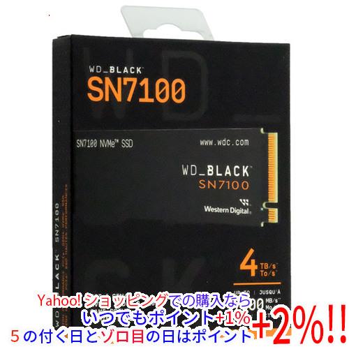 Western Digital製 WD Black SN7100 NVMe SSD WDS400T4X0E 4TB