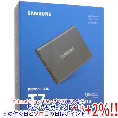 SAMSUNG（サムスン） ポータブルSSD T7 MU-PC1T0T-IT/A 1TB グレー
