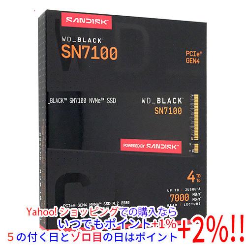 Western Digital製 WD Black SN7100 NVMe SSD WDS400T4X0E 4TB
