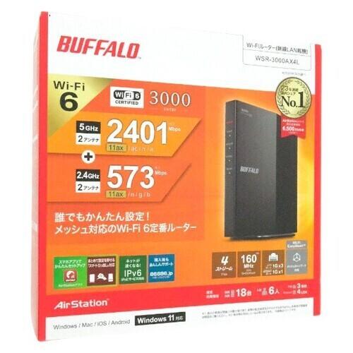 AirStation 爆買BUFFALO バッファロー Wi-Fiルーター WSR-3000AX4L