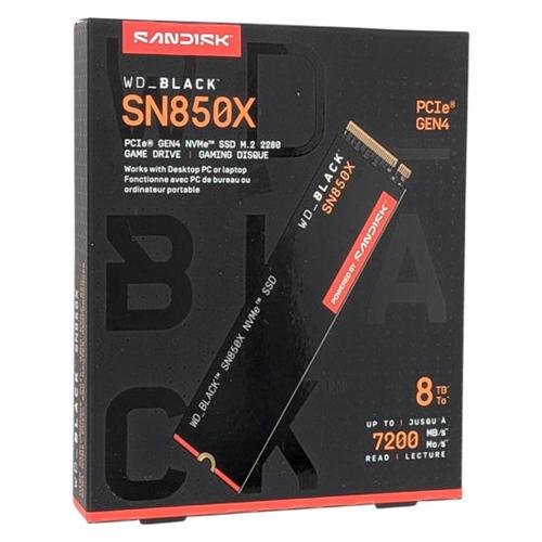 爆買Sandisk WD Black SN850X WDS800T2X0E 8TB : エクセラープラス