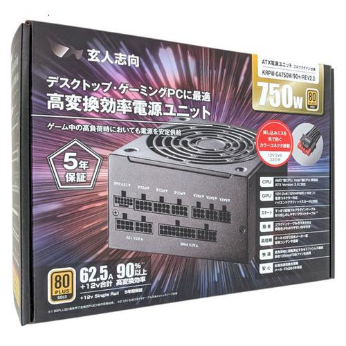 玄人志向 爆買玄人志向 PC電源ユニット KRPW-GA750W/90+/REV2.0