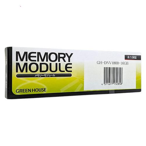 GREEN HOUSE ノート用 GH-DNV4800-16GB SODIMM DDR5 PC5-4800 PC5
