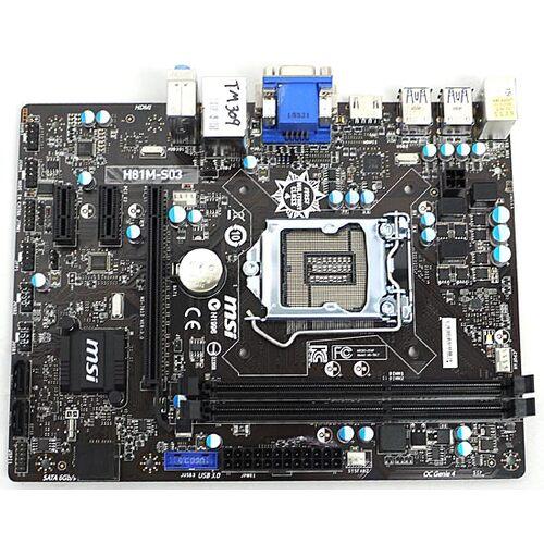 中古 Msi製 Microatxマザーボード H81m S03 Lga1150 エクセラープラス 通販 Yahoo ショッピング