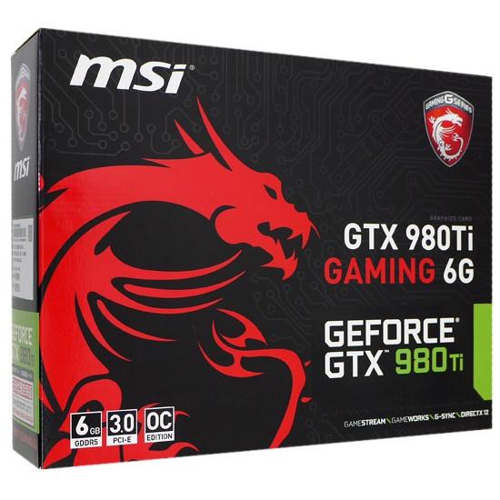 オンライン限定商品 大切な人へのギフト探し 中古 MSI製グラボ GTX 980TI GAMING 6G PCIExp 6GB 元箱あり getsetdrive.com getsetdrive.com