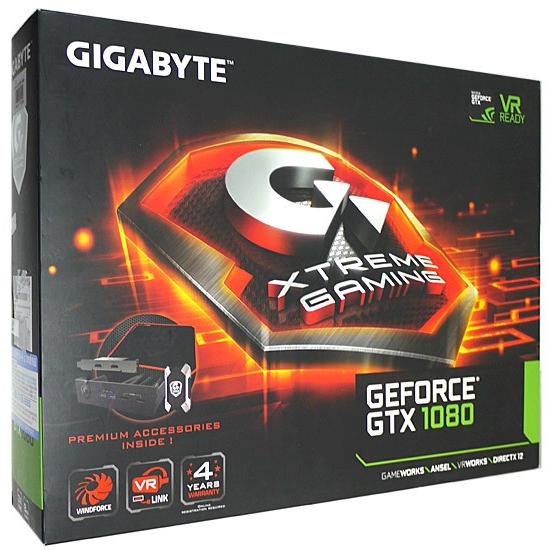 【中古】GIGABYTE製グラボ GV-N1080XTREME-8GD Premium pack PCIExp 8GB 元箱あり [管理:1050006284]｜excellar-plus