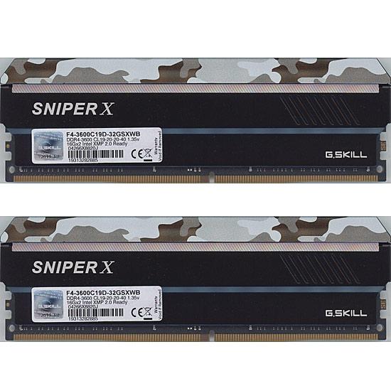 G.SKILL 【中古】G.Skill F4-3600C19D-32GSXWB DDR4 PC4-28800 16GB 2
