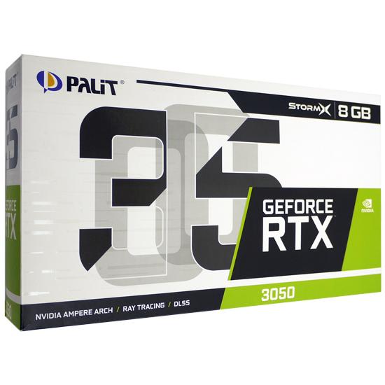 PALIT GeForce RTX 3050 StormX 8GBグラフィックボード【黒箱付き