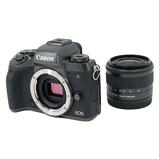 【中古】Canon製 ミラーレス一眼カメラ EOS M5 EF-M15-45 IS STM レンズキット 元箱あり [管理:1050020758]｜excellar-plus｜02