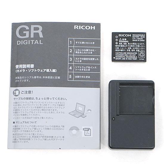 リコー（RICOH） 【中古】RICOH製 GR DIGITAL ブラック 813万画素 訳