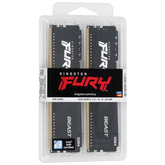 中古】Kingston製 KF432C16BBK2/16 DDR4 PC4-25600 8GB 2枚組 元
