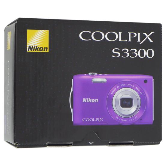 【中古品】Nikon COOLPIX S3300 パープル COOLPIX 【中古】Nikon ニコン S3300 ラベンダーパープル