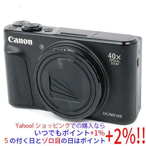 中古】Canon製 PowerShot SX740 HS ブラック 2030万画素 本体のみ