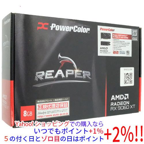 【未使用に近い】PowerColor RX 9060 XT 8GB GDDR6 中古】PowerColor Reaper AMD Radeon RX 9060 XT 8GB GDDR6 RX9060XT