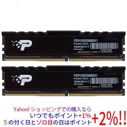 中古】DDR4-2666 16GB(8GB×2枚) PATRIOT 中古】Patriot Memory
