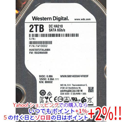 中古】Western Digital製HDD HUS722T2TALA604 2TB SATA600 7200 30000
